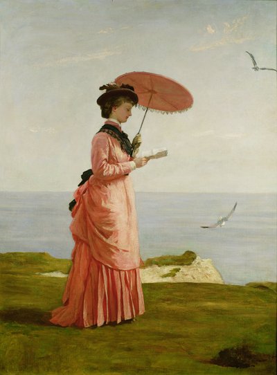 Lady Tennyson auf Afton Downs, Freshwater Bay, Isle of Wight von Valentine Cameron Prinsep